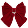 Velvet Hair Bow With Crystal Detail, thumbnail 4 of 4