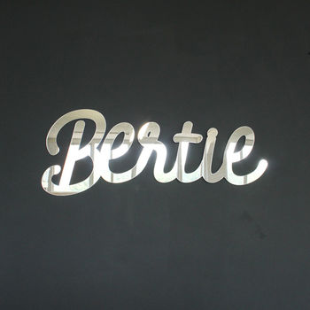 Mirror Finish Personalised Name Sign, 2 of 2