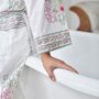Block Printed Floral Bird Cotton Dressing Gown, thumbnail 4 of 5