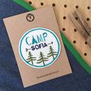 Personalised Camp Patch By Cubb Kids | notonthehighstreet.com