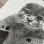 Personalised Baby Otter Footprint Kit, thumbnail 3 of 6