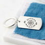 Personalised Sterling Silver Coordinate Keyring, thumbnail 1 of 3
