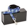 Anglesey Blue And White Check Nautical Dog Lead, thumbnail 2 of 7