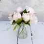 Soft Apricot Faux Peony Bouquet, thumbnail 4 of 5