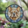 French Bulldog Tan Stained Glass Effect Suncatcher, thumbnail 2 of 5