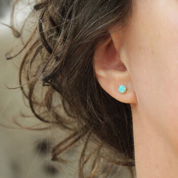 Amazonite Stud Earrings, 8 of 12
