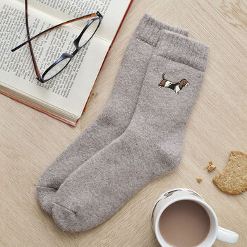Basset Hound Dog Walking Socks, 2 of 12