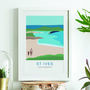 Personalised St Ives Beach Family Art, thumbnail 6 of 9