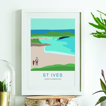 Personalised St Ives Beach Family Art, 6 of 9