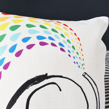 Rainbow Elephant Children's Cushion, 2 of 2