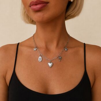 Build Your Own Personalised Silver Five Charm Necklace, 8 of 8