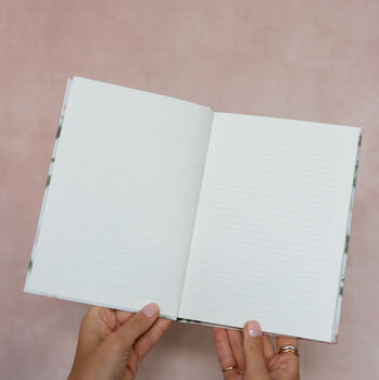Floral Notebook/Personalised Lined Notebook, 3 of 5