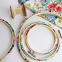 Floral Embroidery Hoop Frame. Liberty Print, thumbnail 1 of 4