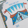 Circus Party Invitation And Thank You Notecards, thumbnail 7 of 7