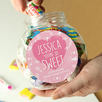 Personalised You're So Sweet Sweet Jar, 2 of 5