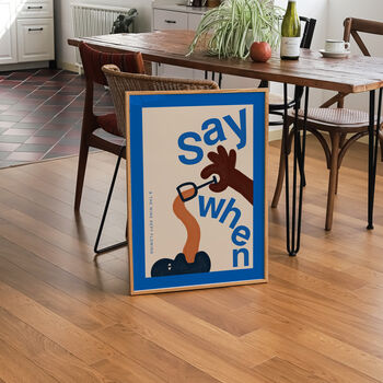 Say When Retro Wine Wall Print, 10 of 10