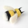 Bee Brooch Needle Felting Kit, thumbnail 5 of 9
