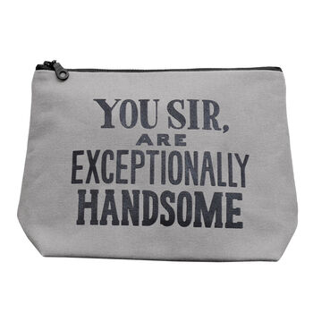 'Exceptionally Handsome' Wash Bag, 5 of 5