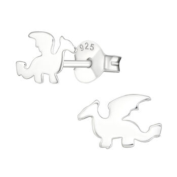 Sterling Silver Dragon Earrings In A Gift Tin, 2 of 10