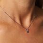 March Birthstone Necklace, thumbnail 9 of 9