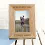 Personalised Solid Oak Photo Frame, thumbnail 3 of 6