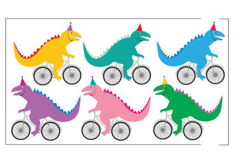 Cycling Dinosaur Personalised Water Bottle, 4 of 4