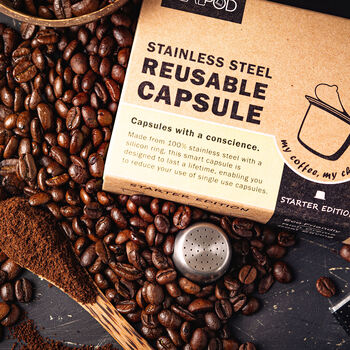 Eco Warrior Reusable Coffee Pod Gift Set, 5 of 6