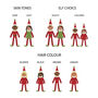 Personalised Family Elf Decoration, thumbnail 2 of 4