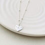 Lyra Heart And Cz Star Necklace, thumbnail 5 of 5