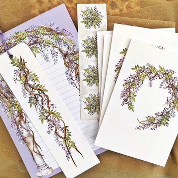 Lilac Wisteria Stationery Gift Set, 5 of 6