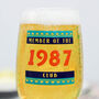 Personalised Member Of Year Stemmed Beer Glass, thumbnail 2 of 7