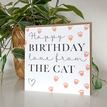 Happy Birthday From The Cat Card, 2 of 2