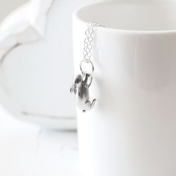 Silver Plated Rabbit Necklace, 2 of 8