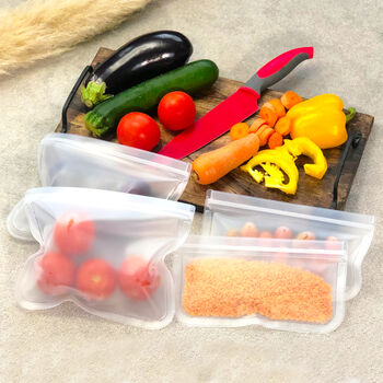Eco Friendly Reusable Silicone Food Storage Bags, 3 of 5