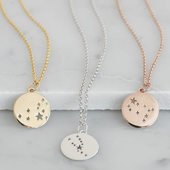 Libra Constellation Necklace Silver, Gold, 4 of 6