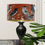 Fancy Flock Rust Terracotta Bird Lampshade, thumbnail 1 of 7