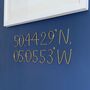 Personalised Coordinates Wire Sign, thumbnail 3 of 8