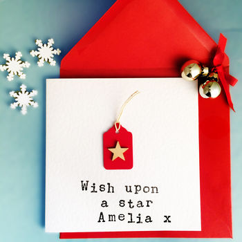 Personalised Star Christmas Card, 3 of 3
