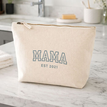 Personalised Makeup Travel Bag Gift For New Mum Mama, 4 of 12