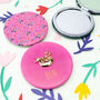 Live Happy 'Relax' Sloth Compact Mirror In Gift Box, thumbnail 1 of 4