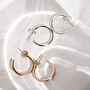 Small Silver Or Gold Handmade Lynsey Hoops, thumbnail 1 of 9