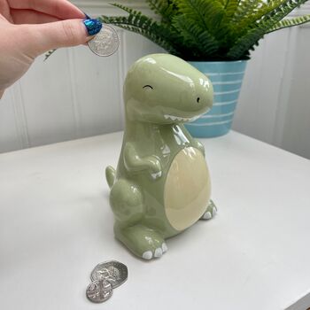 Personalised Children's Dinosaur Money Box, 4 of 6