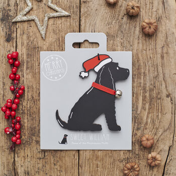 Black Cocker Spaniel Dog Christmas Decoration Personalisation Available, 3 of 6