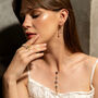 Kaleidoscope Y Lariat Sterling Silver Drop Necklace, thumbnail 7 of 9