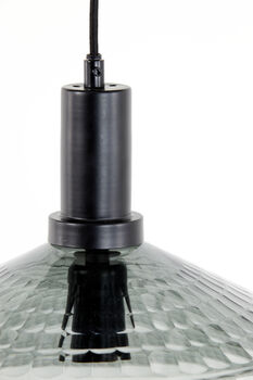 Delilah Smoked Grey Glass Pendant Light, 4 of 4