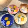 Set Of Four Colourful Fruit Plates, thumbnail 1 of 4