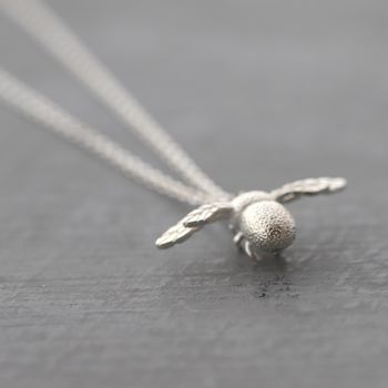 Sterling Silver Bumble Bee Necklace, 5 of 6