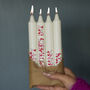 Set Of Mother's Day Bow Lettering Candles, thumbnail 1 of 3