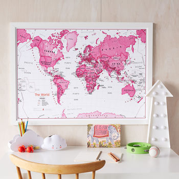 Kids Map Of The World Art Print, 4 of 12