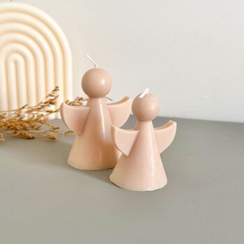 Beige Angel Candle And Angel Gift, 4 of 10